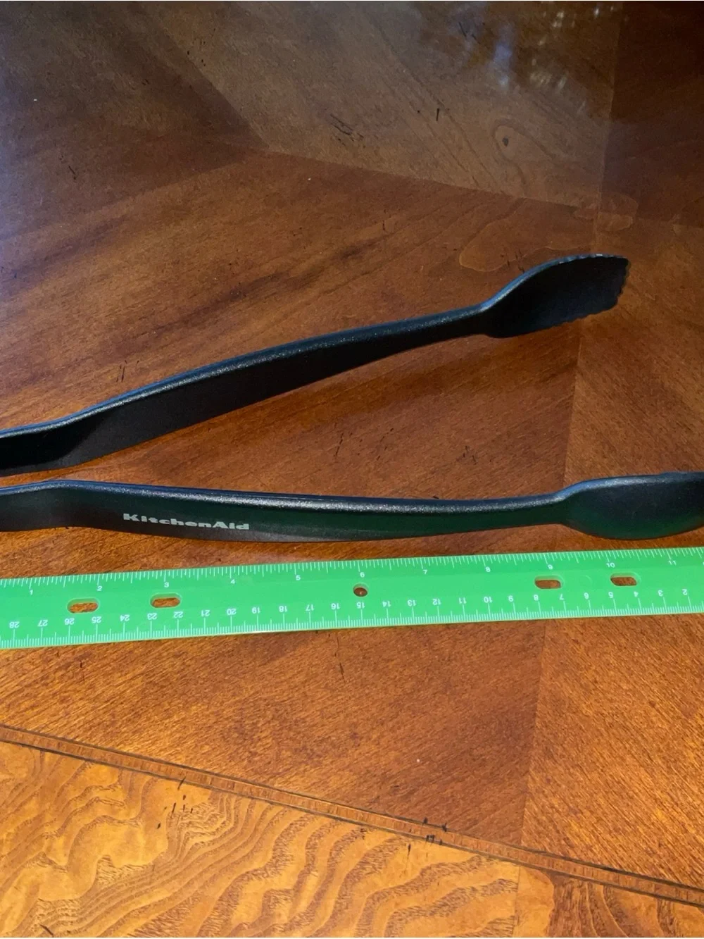 KitchenAid Cooking Salad ServingTongs Heat Resistant Black Nylon long handle